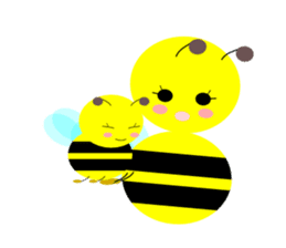 Bees leisurely sticker #2322848