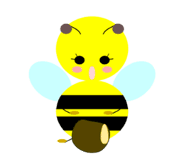Bees leisurely sticker #2322849