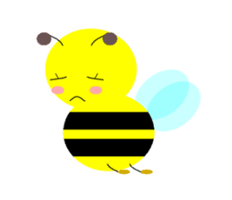 Bees leisurely sticker #2322850