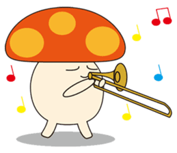 Mushroom Brass Band sticker #2322905