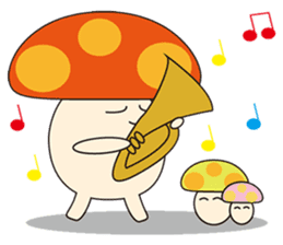 Mushroom Brass Band sticker #2322907