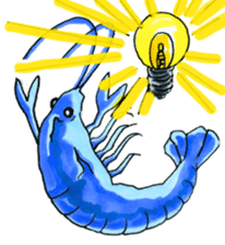 blue crawfish sticker #2323177