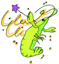 blue crawfish sticker #2323179