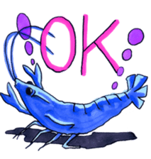 blue crawfish sticker #2323181