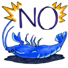 blue crawfish sticker #2323182