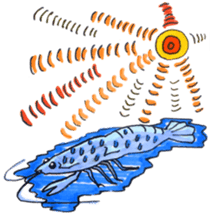 blue crawfish sticker #2323184