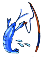 blue crawfish sticker #2323189