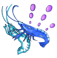 blue crawfish sticker #2323191