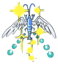 blue crawfish sticker #2323194