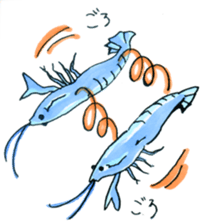 blue crawfish sticker #2323196