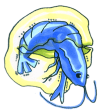 blue crawfish sticker #2323200