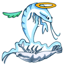 blue crawfish sticker #2323202