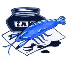 blue crawfish sticker #2323203