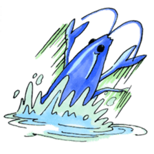 blue crawfish sticker #2323204