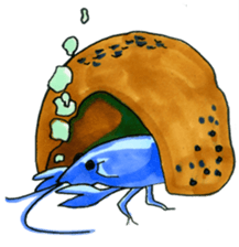 blue crawfish sticker #2323211