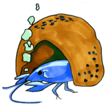 blue crawfish sticker #2323211