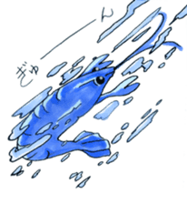 blue crawfish sticker #2323213