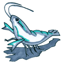 blue crawfish sticker #2323214