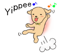 Happy days of Toy Poodle sticker #2323542