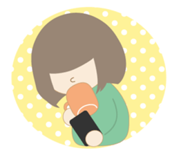 Warm fuzzy sticker can be used everyday sticker #2324359