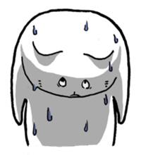 The cat which is astoop. sticker #2324747