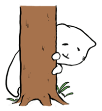 The cat which is astoop. sticker #2324752