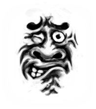 Face man sticker #2325104