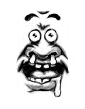 Face man sticker #2325108