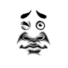 Face man sticker #2325109