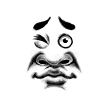 Face man sticker #2325109