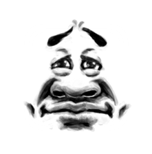 Face man sticker #2325129