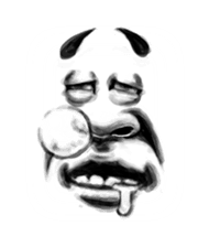 Face man sticker #2325135