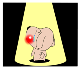 Red cheeks of dog sticker #2325247