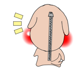 Red cheeks of dog sticker #2325251