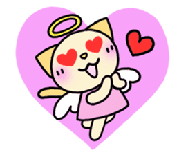 Angel cat sticker sticker #2325951