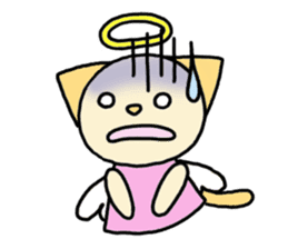 Angel cat sticker sticker #2325970