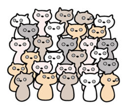 Cats stare sticker #2326818