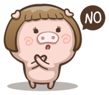 Fat pig couple sticker #2327662