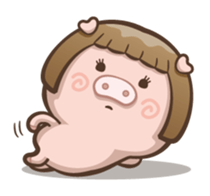 Fat pig couple sticker #2327692