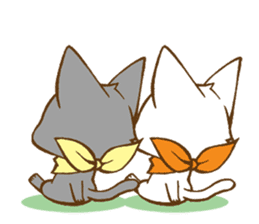 Twin kittens Zucku&Pocke [No,2] sticker #2327864
