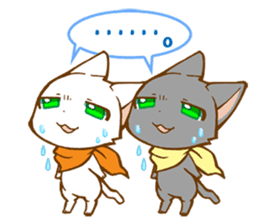Twin kittens Zucku&Pocke [No,2] sticker #2327885
