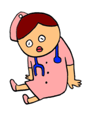 The stamp for a nurse 2 sticker #2327956