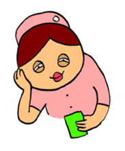 The stamp for a nurse 2 sticker #2327964