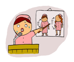 The stamp for a nurse 2 sticker #2327970