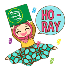 Dinda, funny girl with pretty hijab sticker #2328466