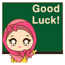 Dinda, funny girl with pretty hijab sticker #2328494