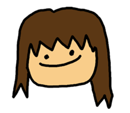 Mischievous pretty girl sticker #2328624