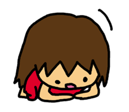 Mischievous pretty girl sticker #2328630