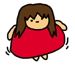 Mischievous pretty girl sticker #2328631