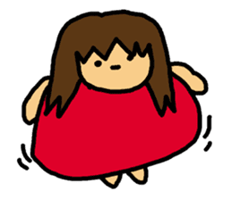 Mischievous pretty girl sticker #2328631